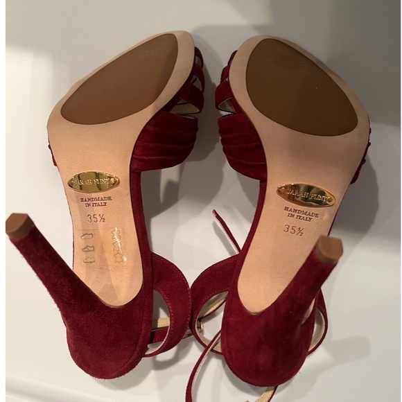 NWOT Sarah Flint Stella Cabernet Suede - Picture 7 of 7